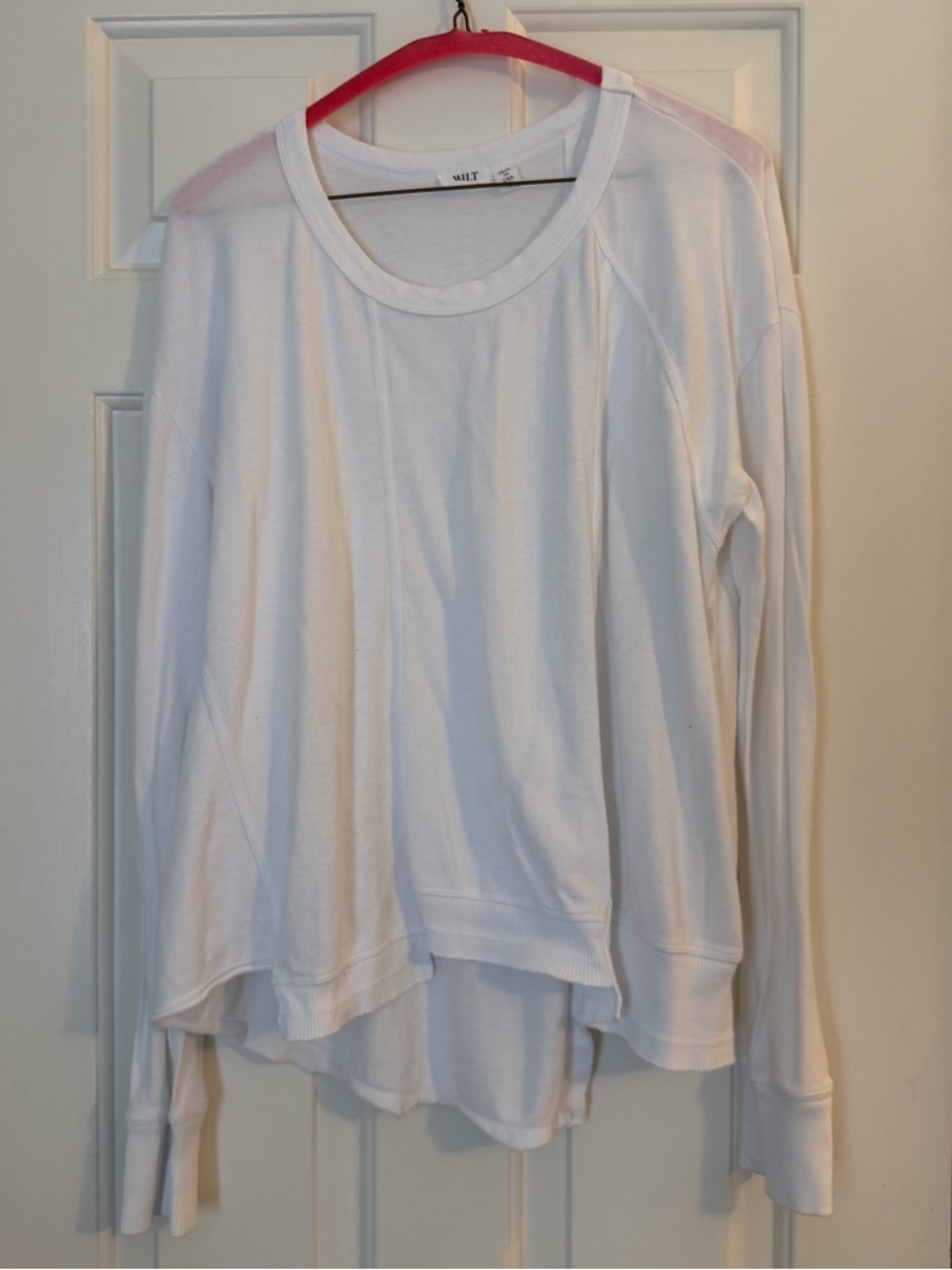 Wilt White Long Sleeve Tee